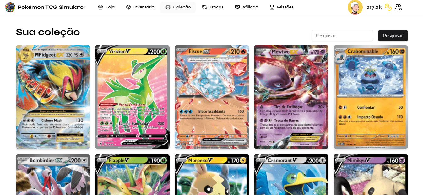 Screenshot of Tcg Simulator